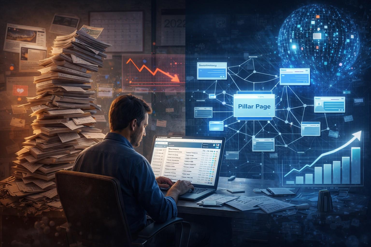 Content volume without topical authority choose right SEO agency